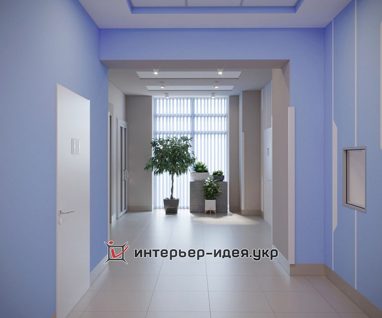 Дизайн коридора Медицинского центра
