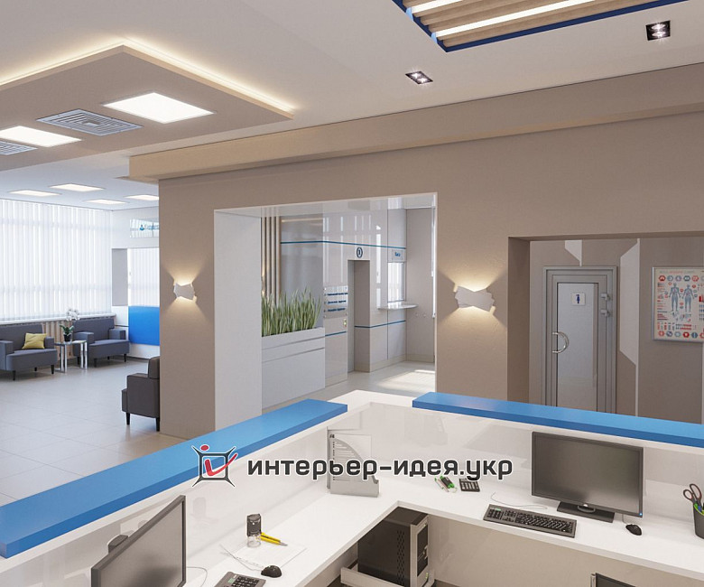 Дизайн холла Медицинского центра
