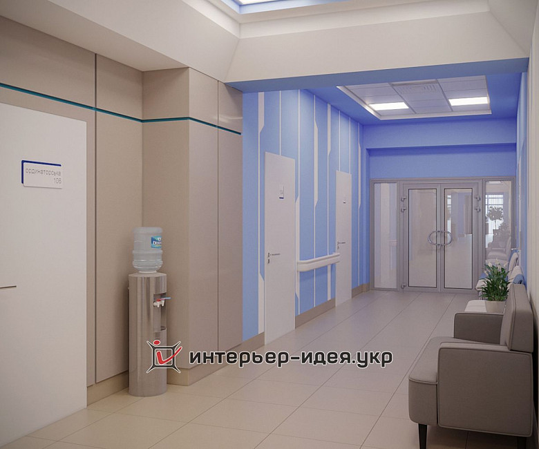 Дизайн коридора Медицинского центра