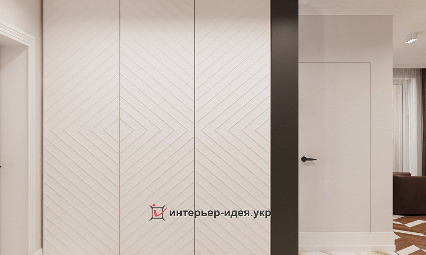 Неординарная кухня-гостиная в современном стиле