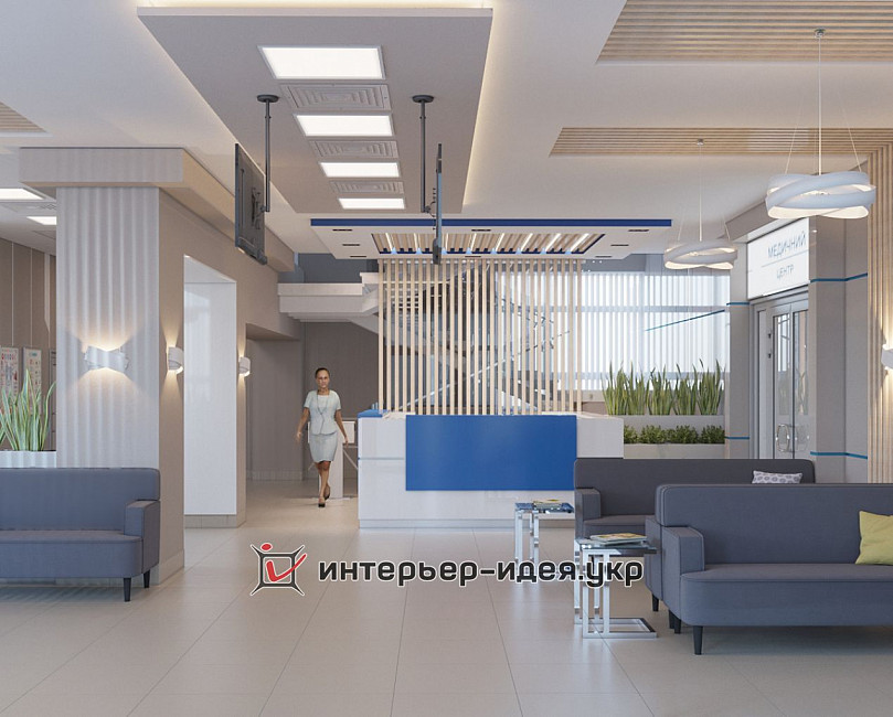 Дизайн холла Медицинского центра