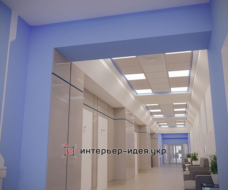Дизайн коридора Медицинского центра