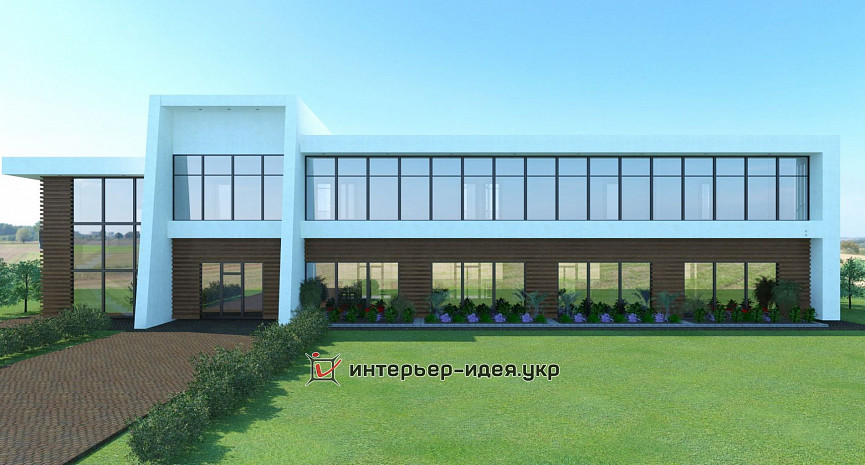 Дизайн фасада проекта гостинично-ресторанного комплекса