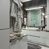 Современный санузел в киевской квартире на ул. Яблонского