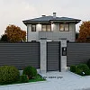 Дизайн фасада и ограждения частного дома