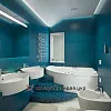 Дизайн ванной цвета аквамарин, г. Моршин, Львовской обл.