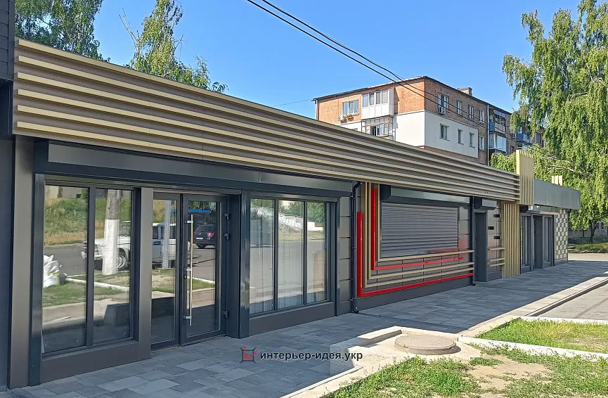 Реализация дизайна фасада магазина &quot;Мясокрай&quot; в г. Смела