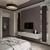Спальня в молочно-шоколадных тонах