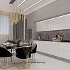 Кухня частного дома в стиле арт-деко