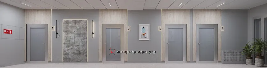 Дизайн интерьера частной клиники &quot;Медина&quot;. «Четкость линий»